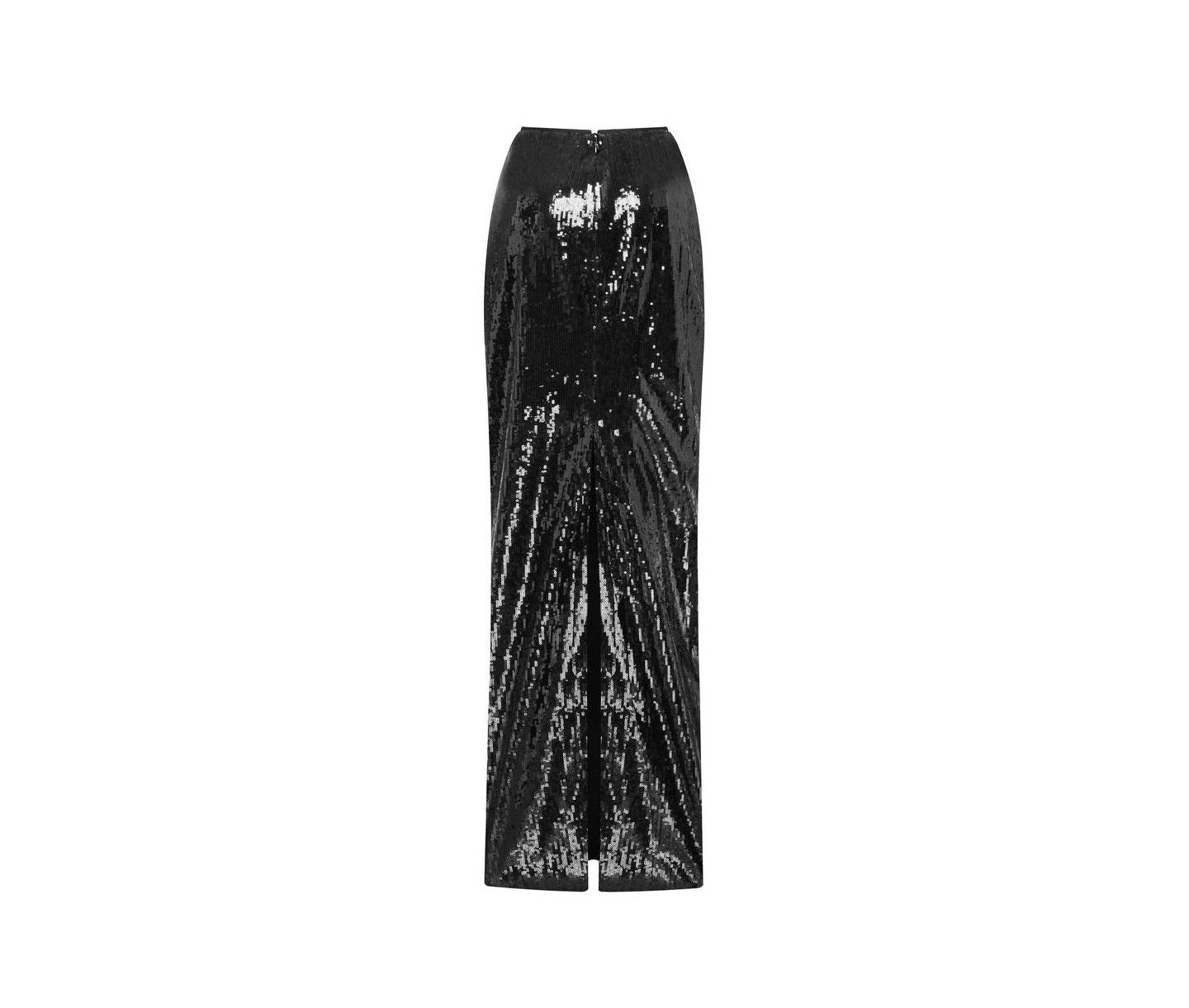 Женская юбка Milla Dramatic fitted sequined maxi, цвет: Чёрный — фото 4