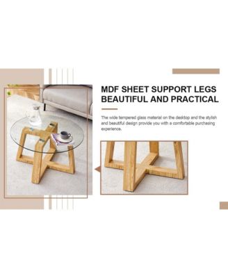 Standard MDF Wood-Color Nature's Simplicity Modern Elegance Coffee Table