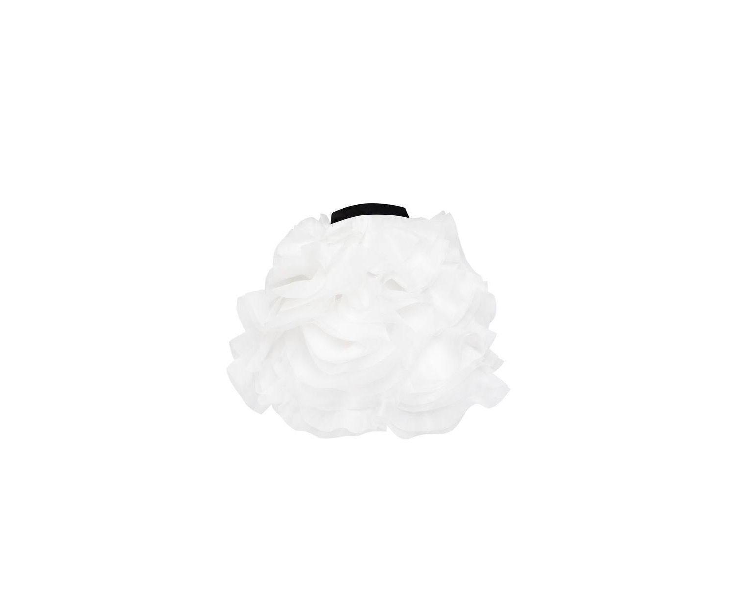 Women's Danceable mini skirt with ruched flower appliques