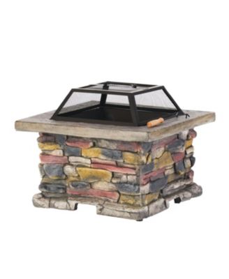 Stonewall 28" Square Fire Pit: Warmth And Style For Your Backyard