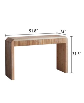 Rustic Wooden Console Table with Drawer