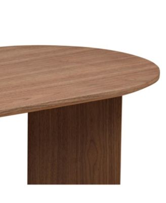 Streamdale Modern 39" Oval Coffee Table with Sturdy Base