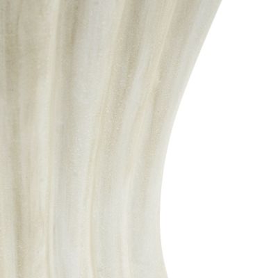 Streamdale Outdoor Side Table, Wave Design End Table, Black