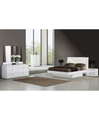 Contemporary Two-Drawer Nightstand – Manufactured Wood Design for Bedroom Storage