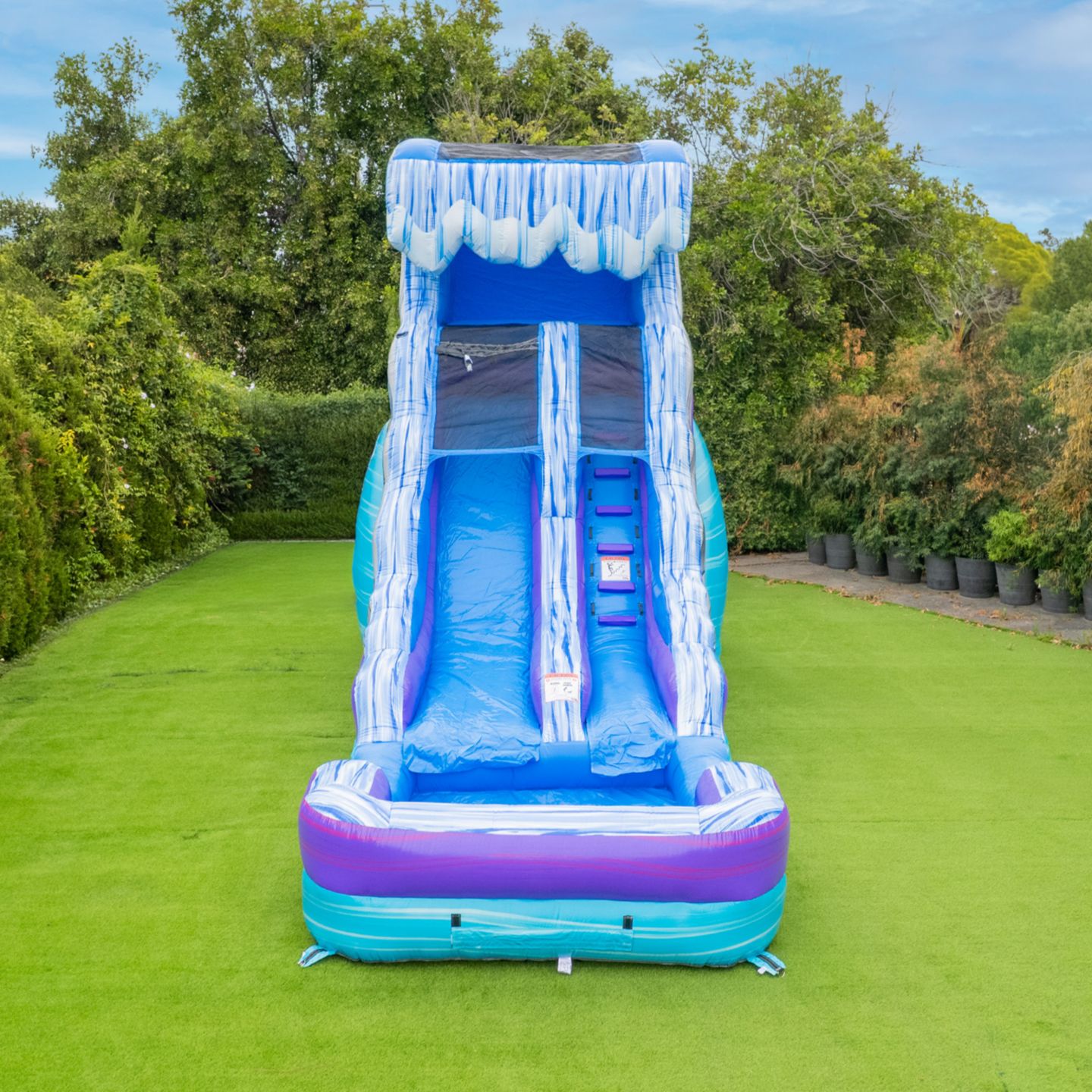 Детская игрушка HERO Kiddo Ocean Wave 16' Commercial-Grade Vinyl Water Slide with Attached Pool and Drainage System, Ages 3+ — фото 3