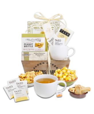 Alder Creek Gift Baskets - Serenity Tea Crate, 6 Pieces