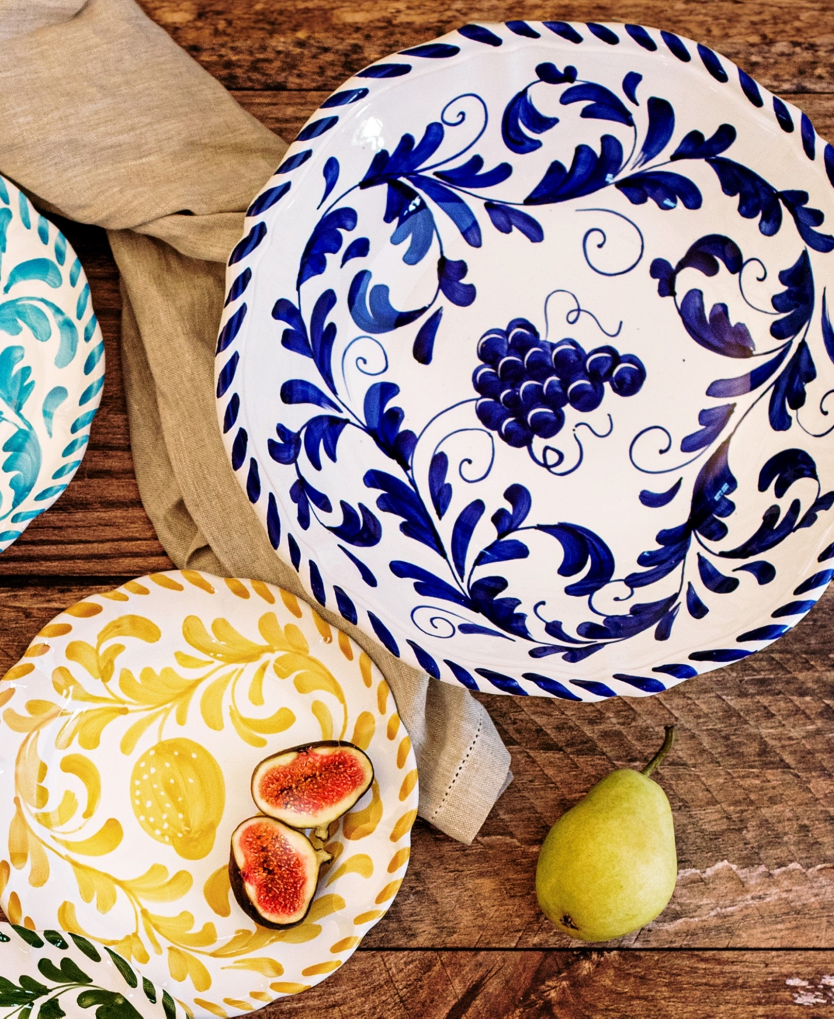 Vietri Arezzo Cobalt Serving Bowl