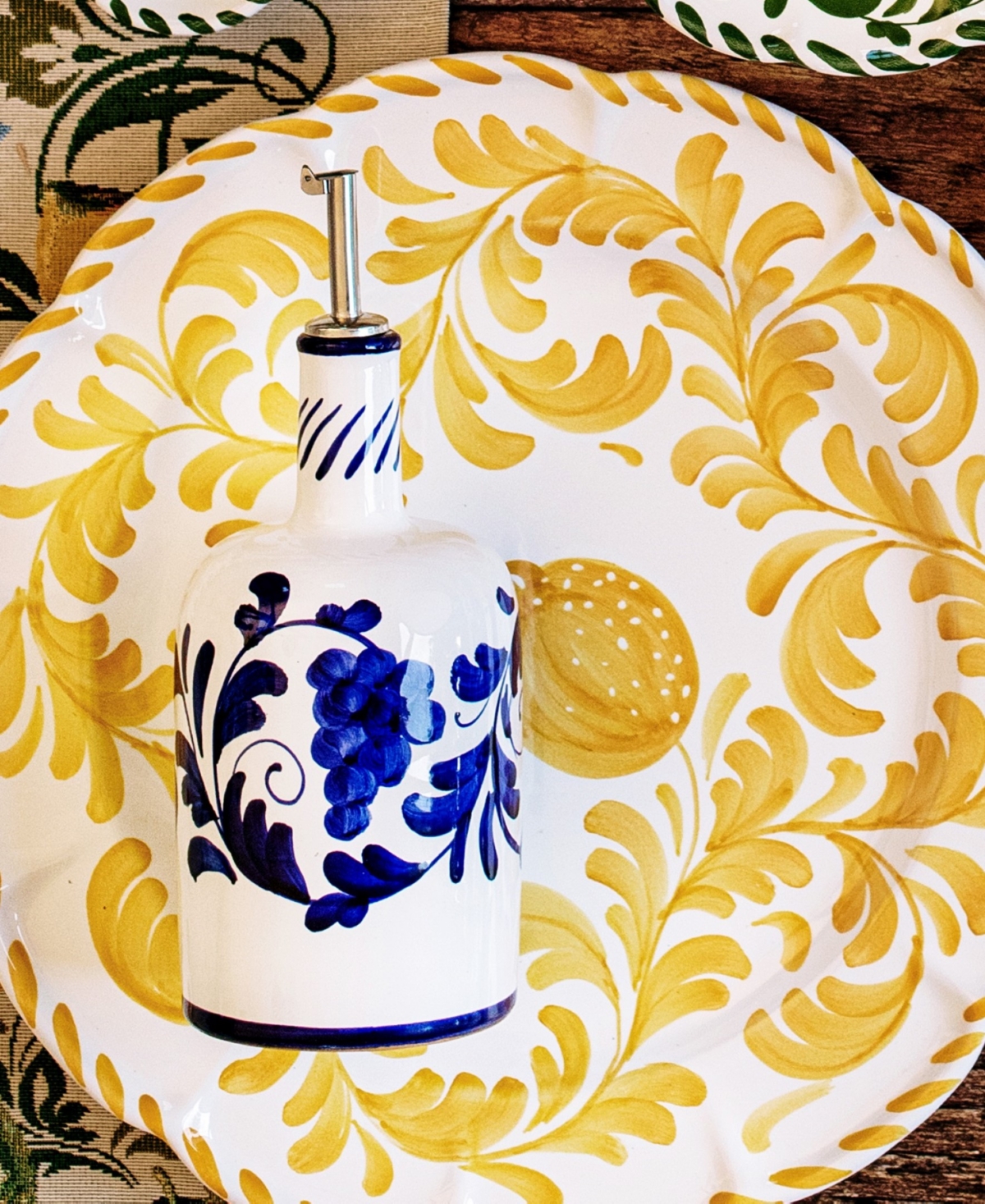 Vietri Arezzo Round Platter