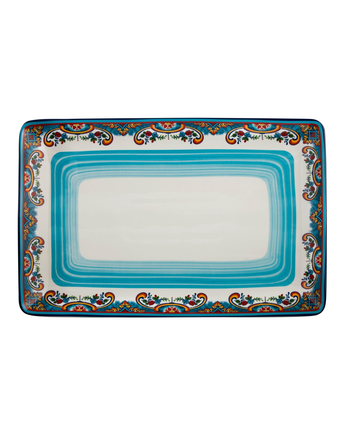 Euro Ceramica Zanzibar Rectangular Platter
