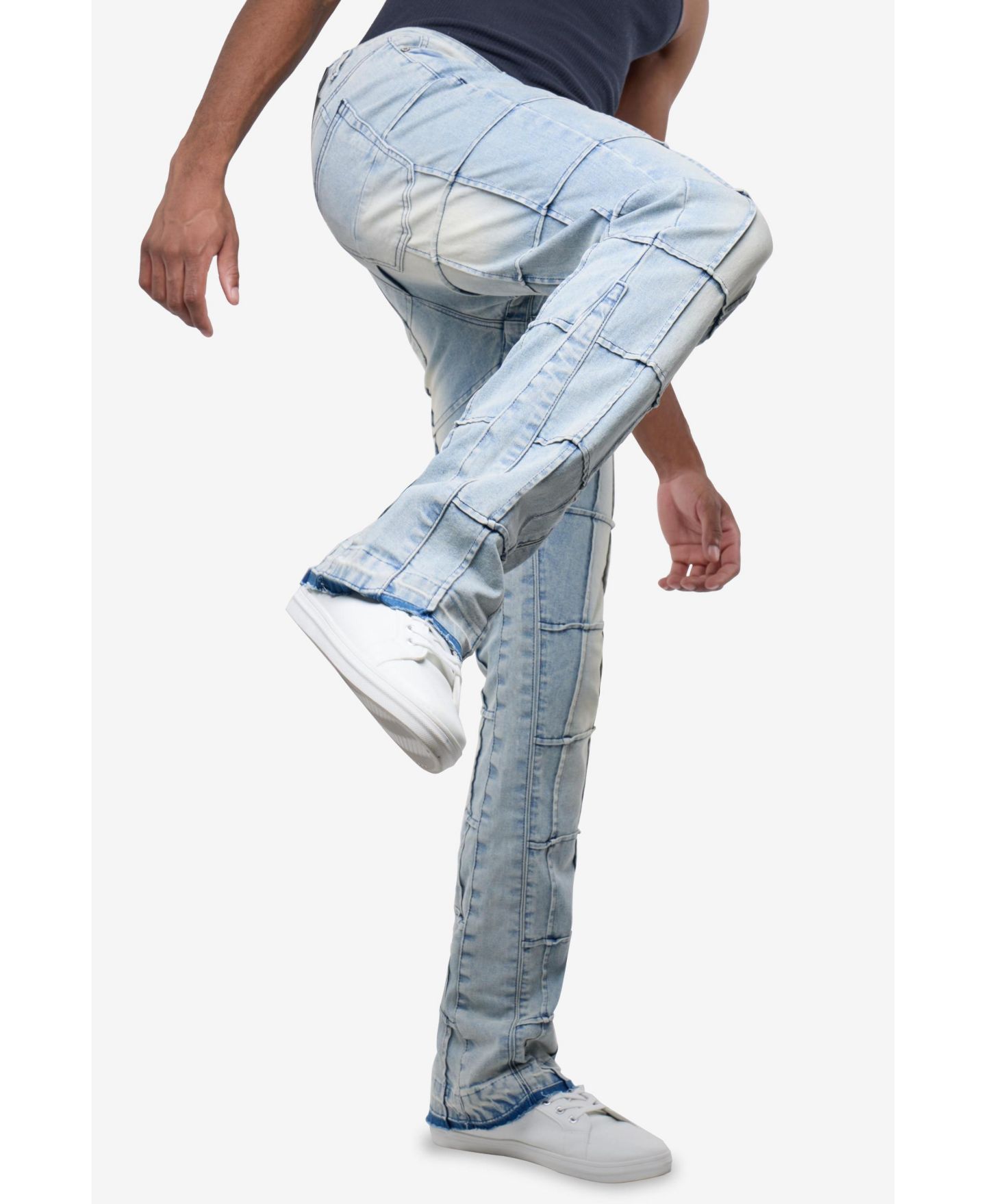 Мужские джинсы Raw X Box Panel Fashion Stacked, цвет: Светлый синий — фото 5
