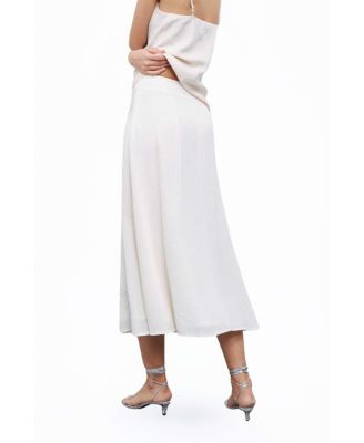 Women's Beaded Embroidered Midi Skirt