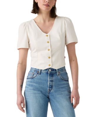 Levi's - Women's Moxie Cotton Short-Sleeve Denim Blouse