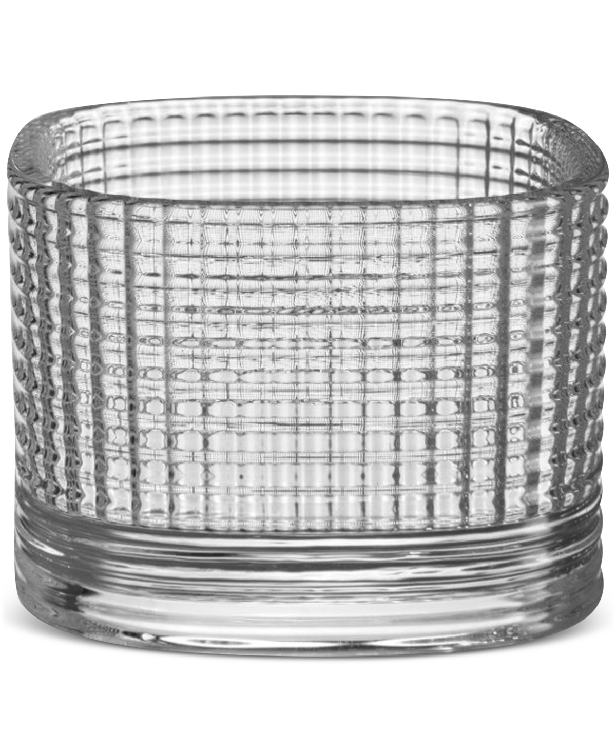 Orrefors Magica Super Circle Crystal Votive Holder, Small In Transparent
