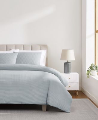 Heritage Cotton Waffle 3-Pc. Duvet Cover Set, King