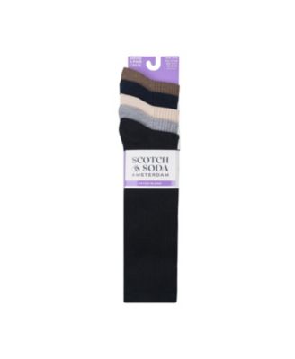 Men's 5-Pack Ribbed Crew Dress Socks
