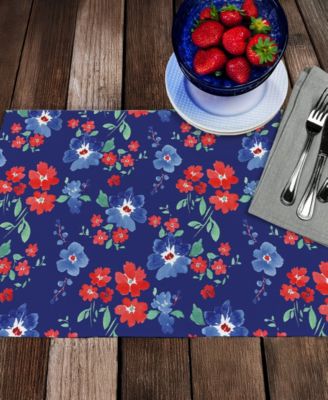 Freedom Flowers Premier Fabric Placemats, Set of 4