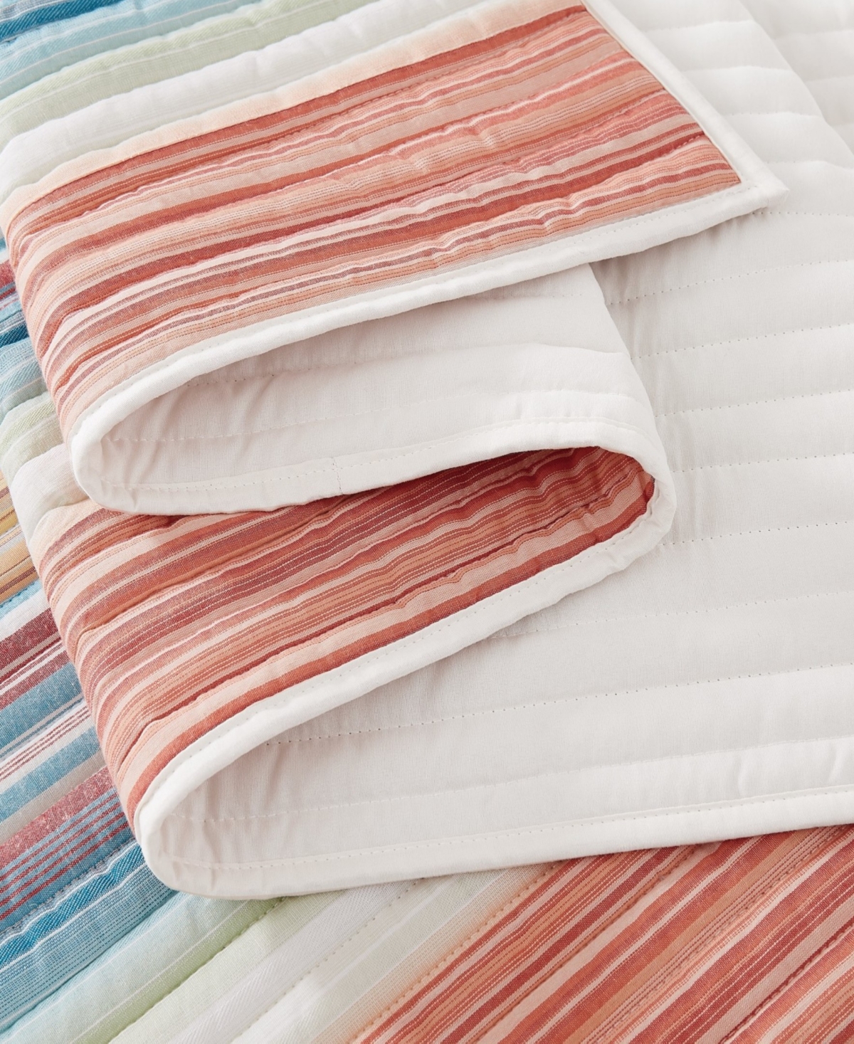 Oceanfront Resort Palm Beach Yarn Dye Stripe 2-pc. Quilt Set, Twin In Multi