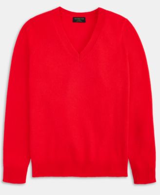 100% Cashmere Petite V-Neck Long-Sleeve Sweater, Created for Macy's