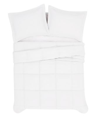 Truly Soft Garment Wash Solid 3-Pc. Comforter Set, King