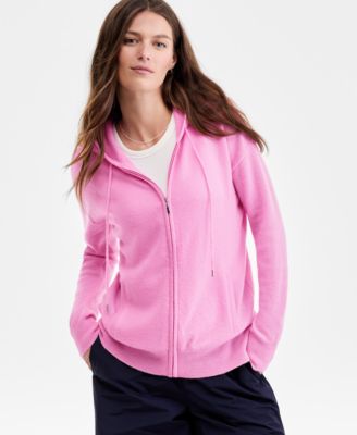 Women's 100% Cashmere Zip Hoodie, Macy's Exclusive