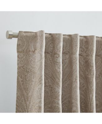 Vittoria Paisley Printed Blackout Curtain Panel