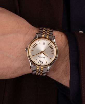 Men's Swiss Beleganza Two-Tone Stainless Steel Bracelet Watch 40mm