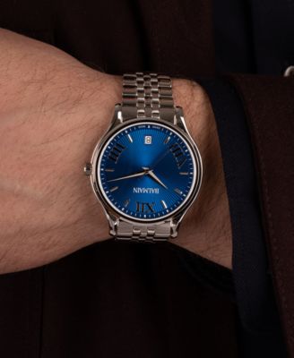 Men's Swiss Beleganza Stainless Steel Bracelet Watch 40mm