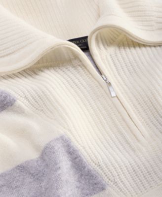 100% Cashmere Women's Quarter-Zip Sweater, Created for Macy's