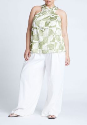 Women's Plus Size Halter Neck Top