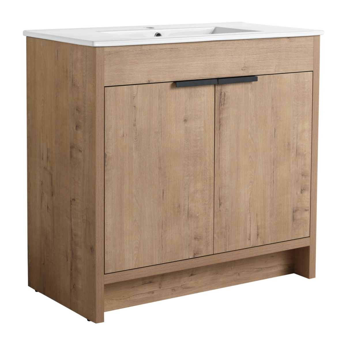 Freestanding Ceramic Sink Vanity Cabinet with Soft Closing Hinges