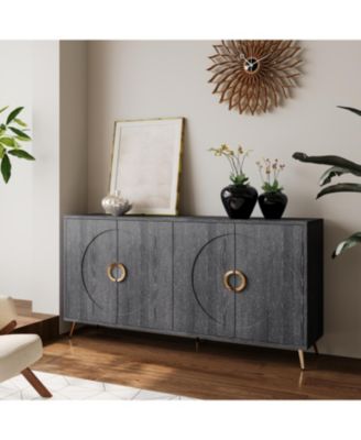 4-Door Modern Lacquered Buffet Cabinet