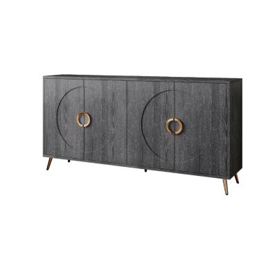 4-Door Modern Lacquered Buffet Cabinet