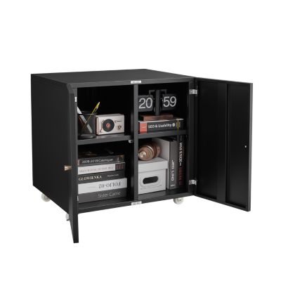 Streamdale Mobile Printer Stand with File Cabinet