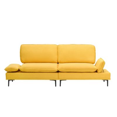 Streamdale Premium Soft Yellow Sofa for Small Spaces