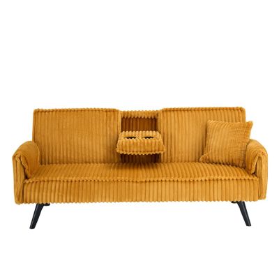 Streamdale Minimalist style, straight-line corduroy sofa suitable for sitting and lying in the living room and bedroom