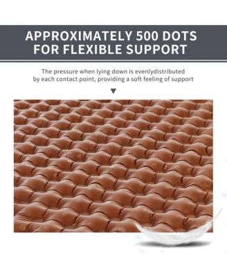 Ultralight Insulated Sleeping Pad with R5.8, 3.2in Thickened Patchworkable Inflatable Double Sleeping Mat for Camping, Hiking, Climbing with Inflatable Bag