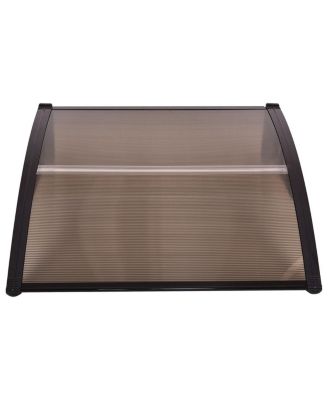 40 x 40 Inch Outdoor Polycarbonate Front Door Window Awning Canopy