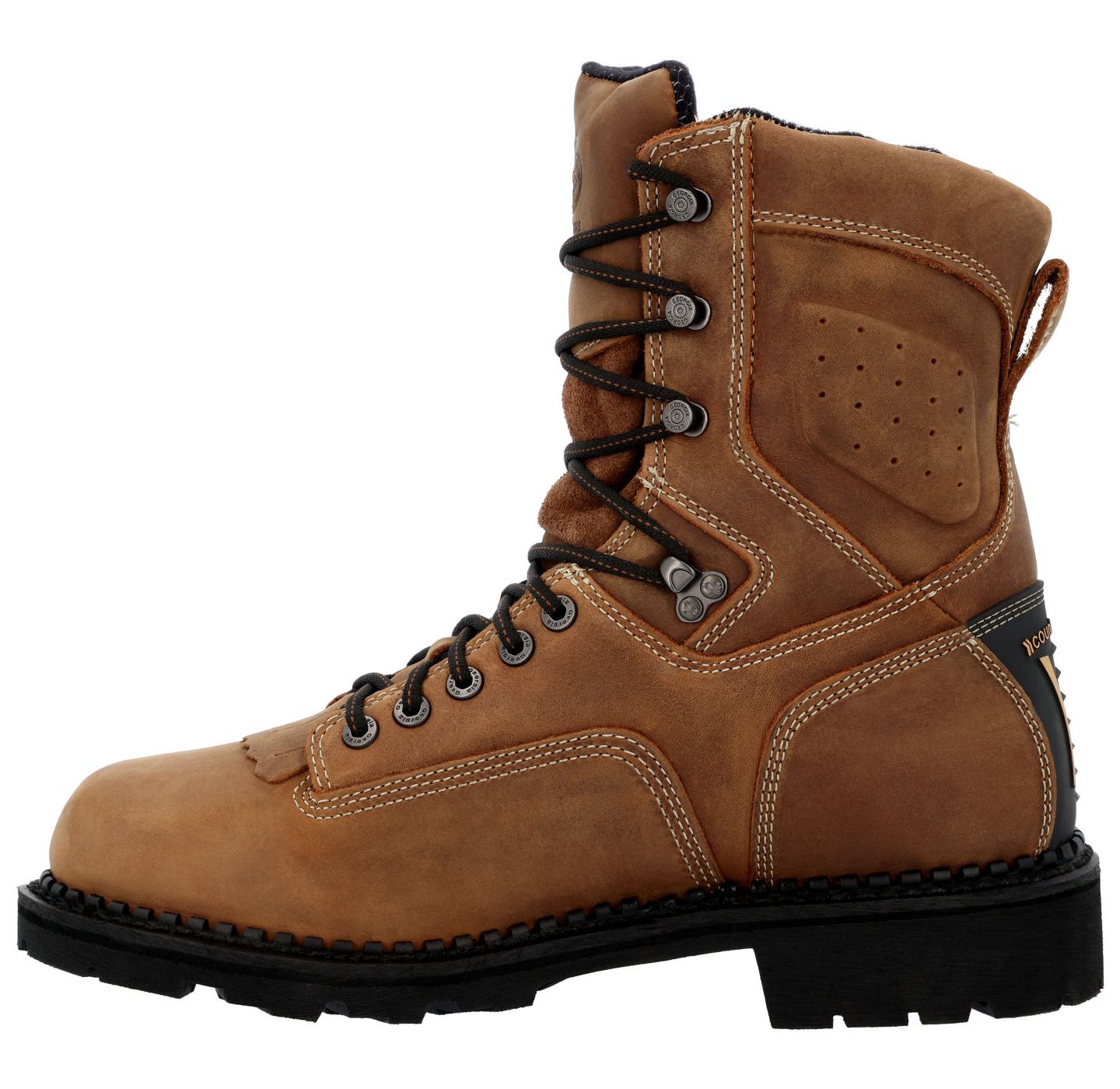 Мужские ботинки GEORGIA BOOT Comfort Core Waterproof Low Heel Logger Work Boot, цвет: Crazy Horse — фото 7