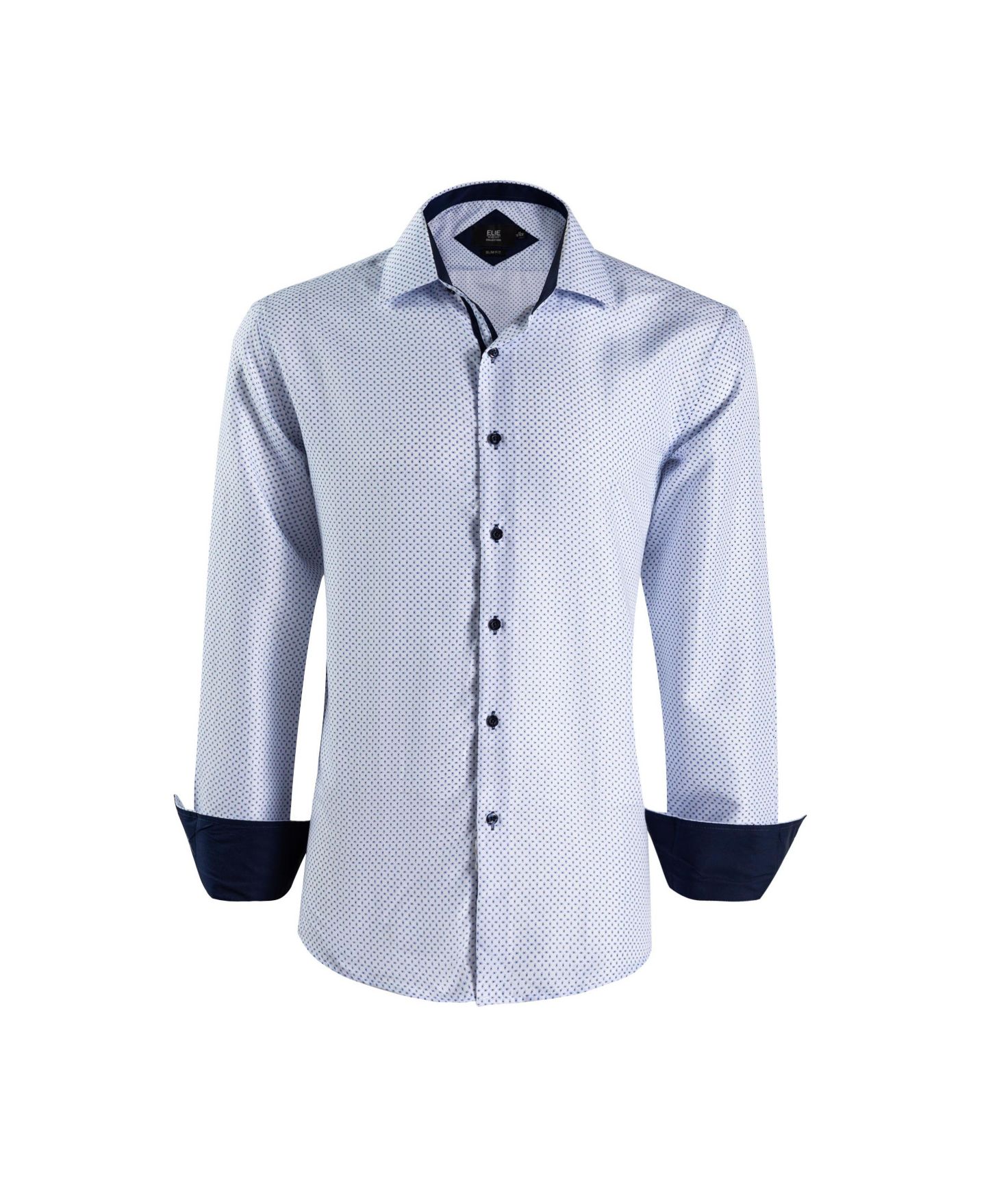 Рубашка Elie Balleh Blue Stylish Printed Slim Fit Shirt для мальчиков, цвет: Синий — фото 2