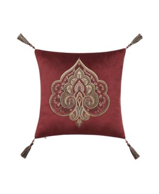 Calistoga Embellished Decorative Pillow, 18" x 18"