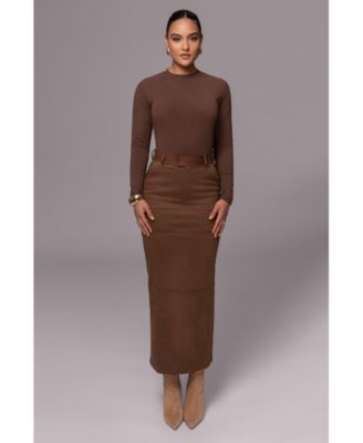 Women's Joy Suede Maxi Skirt