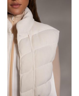 Women's Delma Ribbed Puffer Vest