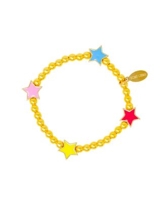 Girls Rainbow Stars Stretchy Bead Bracelets
