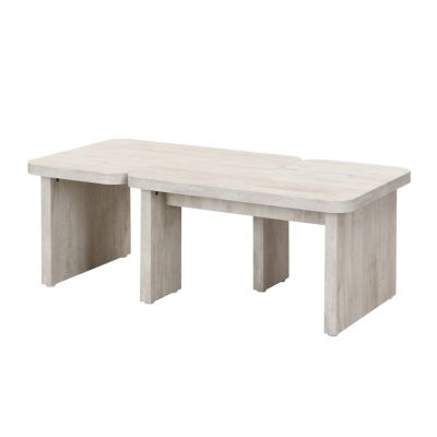 Rectangular Wood Detachable Coffee Table