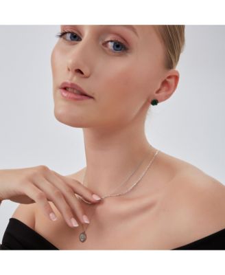 Eye Coin Sterling Silver Evil Eye Necklace