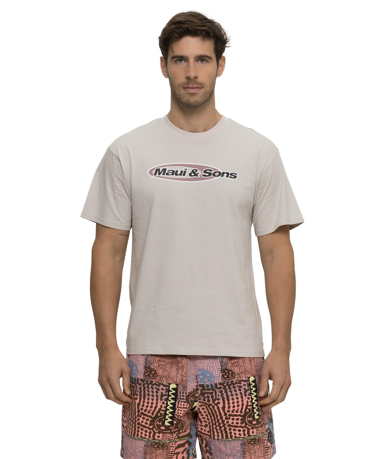 Men's Flying Disc Short Sleeve T-shirt - Cement