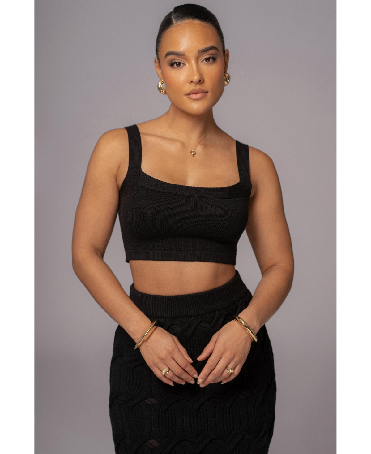 Women's Darlah Knit Crop Top - Heather