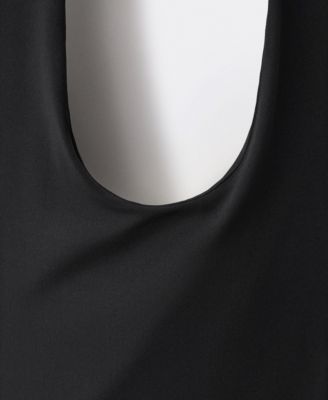 Women's Open-Back Halter Bodysuit