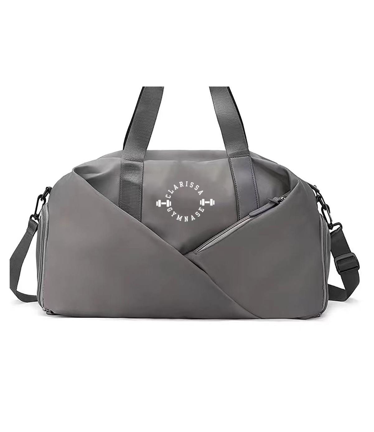 Waterproof Travel Bag with Shoe Slot - Gray - Dark Grey
