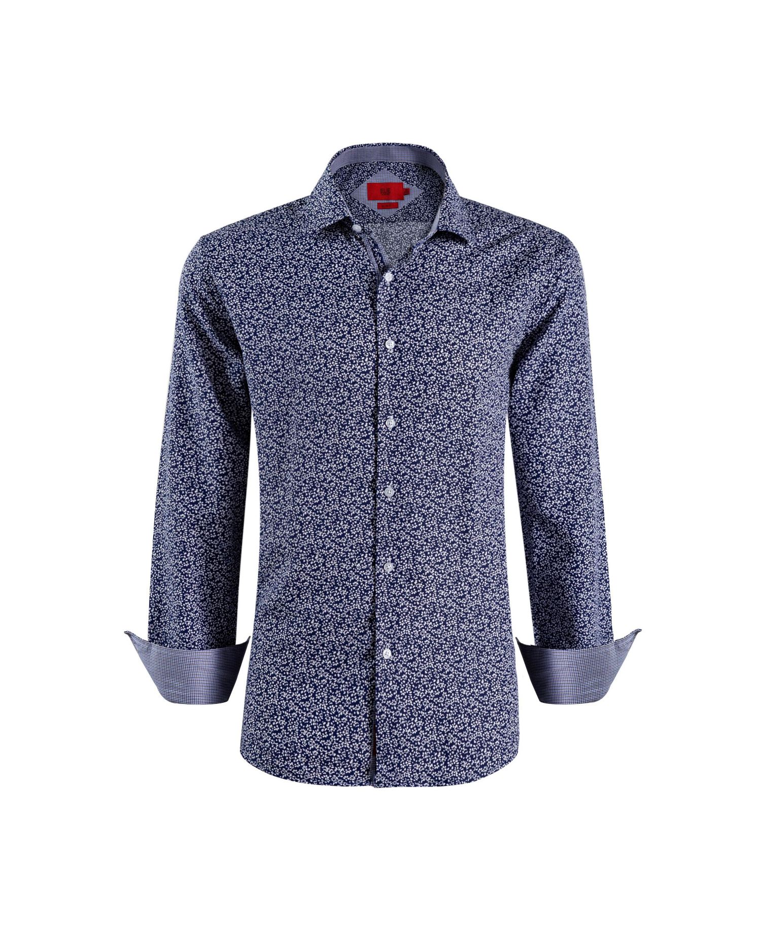 Big Boys Slim Fit Floral Printed Button-Down Shirt